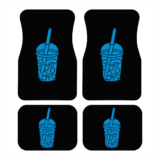 Mug design bubble tea Car Mats