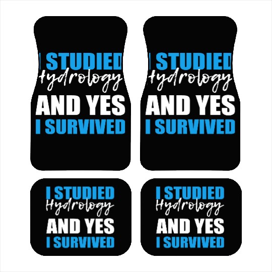 Yes I Survived Graduate Student Gift Car Mats
