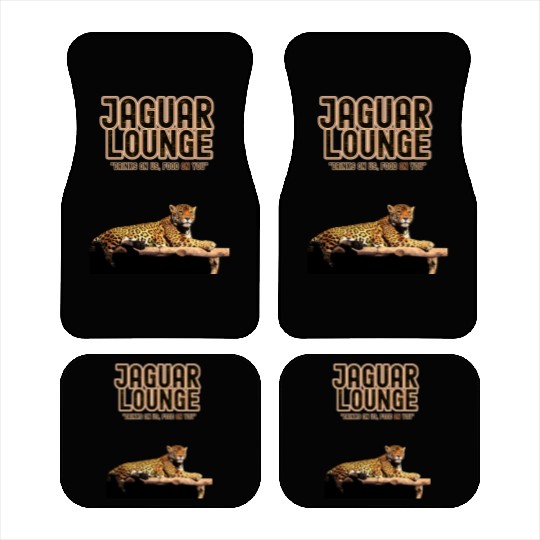 JAGUAR LOUNGE "Drinks On Us, Food On You" FUNNY Car Mats