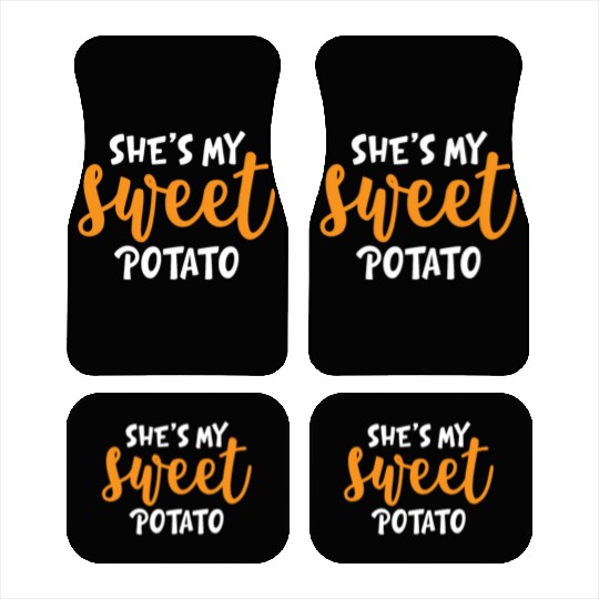 She's My Sweet Potato Funny Matching Mom Daughter Car Mats