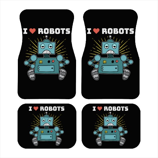 Robotics Love Robots Boys Robot Car Mats