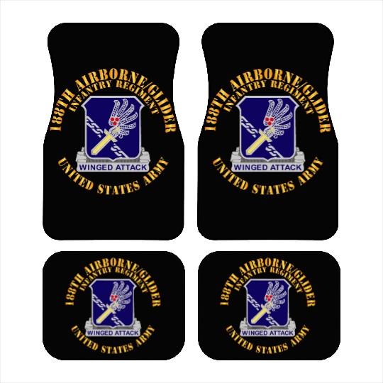 Army 188th Airborne Glider Infantry Regiment DUI X Car Mats