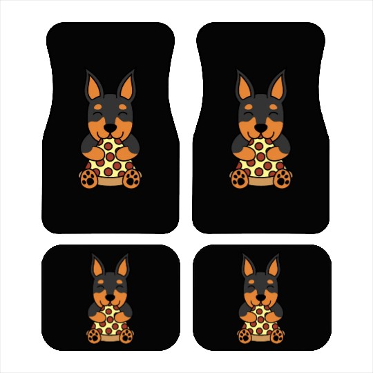 Doberman Pizza Lover Car Mats