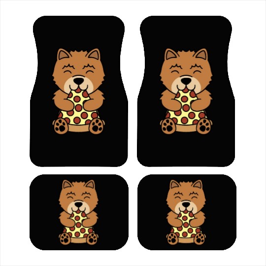 Chow Chow Pizza Lover Car Mats