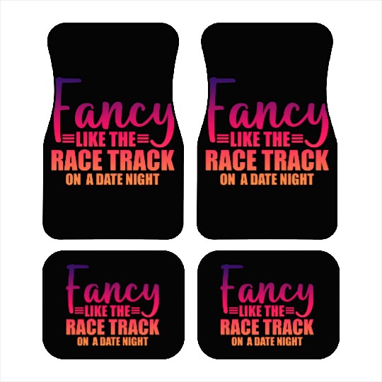 Fancy Like The Race Track On A Date Night 3 Car Mats