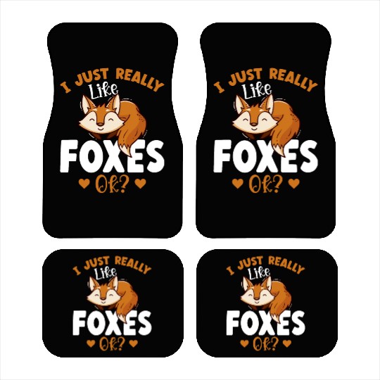 Cute Fox Girls Women Fox Lover Car Mats