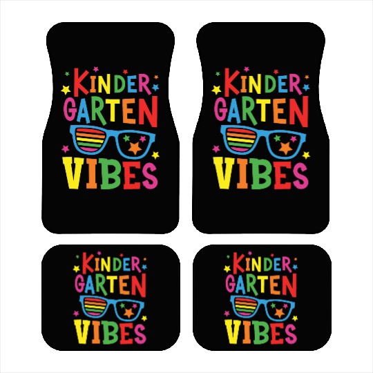 Kindergarten Vibes Back to School Car Mats