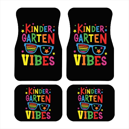 Kindergarten Vibes Back to School Car Mats