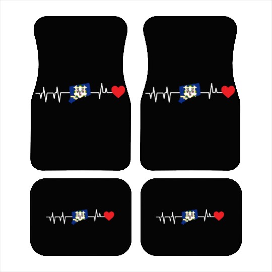 Connecticut Heartbeat Gift Car Mats