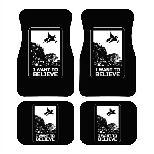 Unicorn "I Want To Believe" UAP Outfit Alien Ufo Car Mats