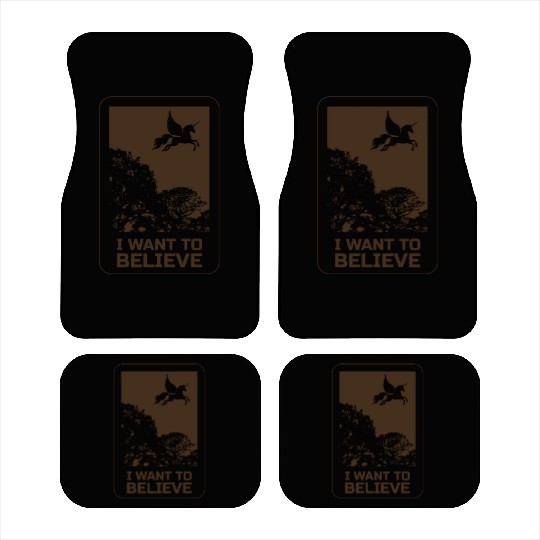 Unicorn "I Want To Believe" UAP Outfit Alien Ufo Car Mats