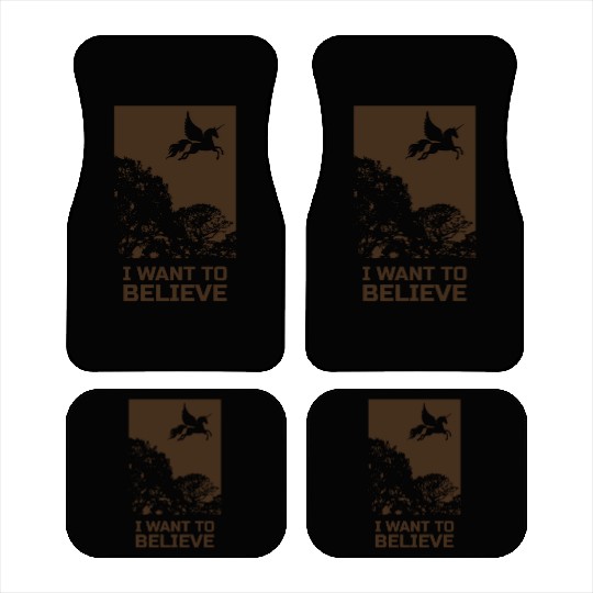 Unicorn "I Want To Believe" UAP Outfit Alien Ufo Car Mats