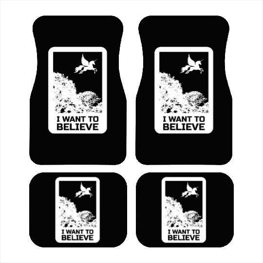 Unicorn "I Want To Believe" UAP Outfit Alien Ufo Car Mats