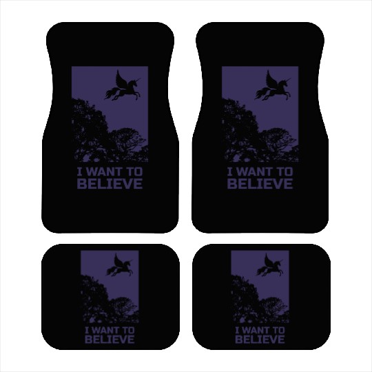 Unicorn "I Want To Believe" UAP Outfit Alien Ufo Car Mats