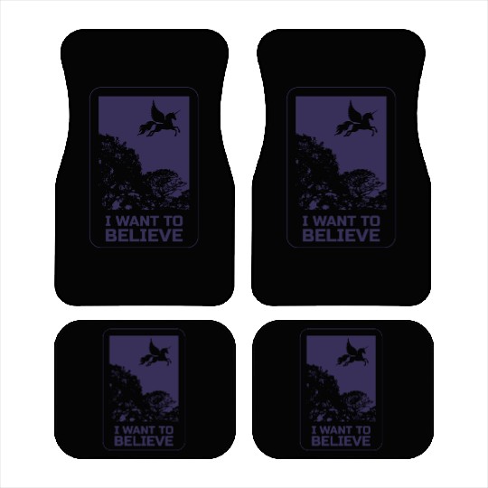 Unicorn "I Want To Believe" UAP Outfit Alien Ufo Car Mats