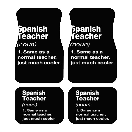 Spanish Teacher Definition Back To School 2023 Car Mats