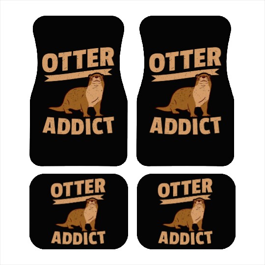 Otter Addict Sea Otters Car Mats