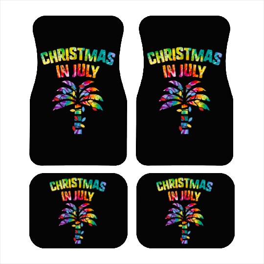 Christmas In July Beach Palm Xmas Tree Summer Car Mats
