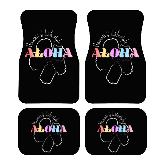Aloha Flower Surfing and Lifestyle Car Mats