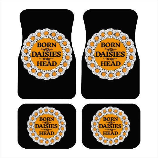 Daisy Garden Gardening Gardener Car Mats