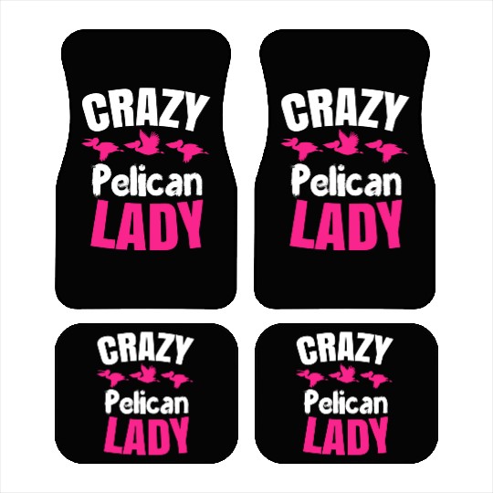 Pelican Lady Birdwatching Pelican Lover Car Mats