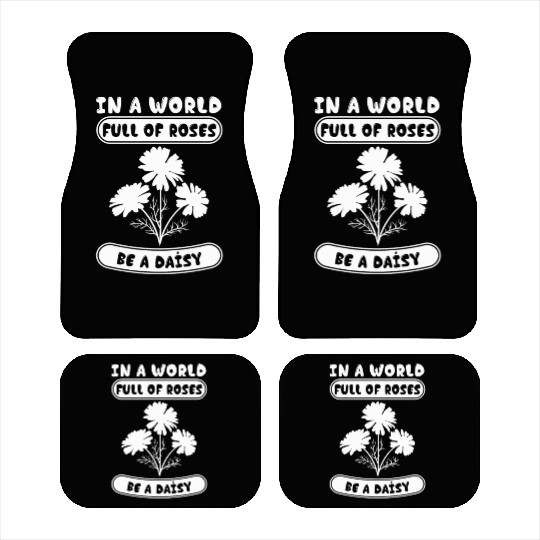 Daisy Garden Gardening Gardener Car Mats