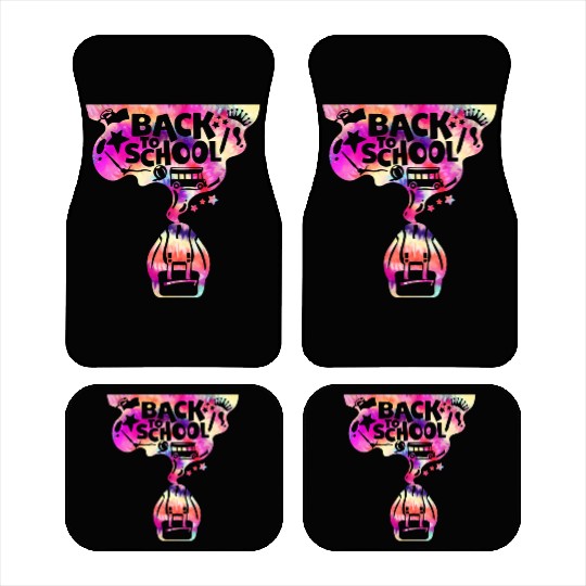 Backpack School Bus Back to School Car Mats