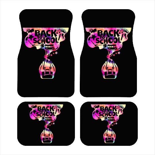 Backpack School Bus Back to School Car Mats