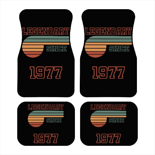45th Birthday legendary since 1977 Car Mats