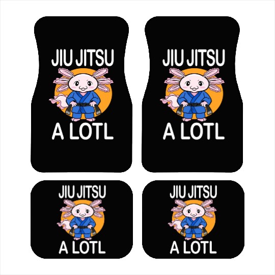 Jiu Jitsu A Lotl Axolotl Jiu Jitsu Fighter Car Mats