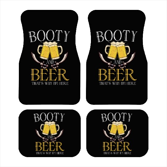 Beer Lover Pirate Pirate Ship Pirate Captain Car Mats