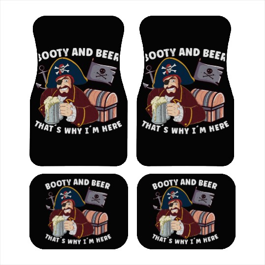 Beer Lover Pirate Pirate Ship Pirate Captain Car Mats