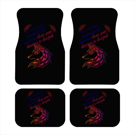 Love Moments Of Decision That Your Destiny Shaped Car Mats
