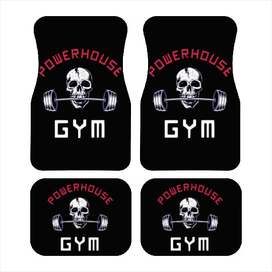 Powerhouse Gym - Bodybuilding Workout Saying Car Mats
