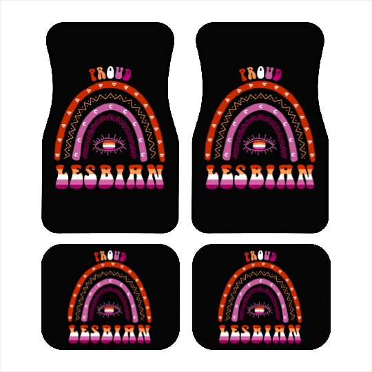 Lesbian Rainbow Proud Lesbian Car Mats