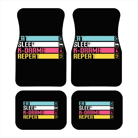 eat sleep kpop, k pop music, korean pop music Car Mats