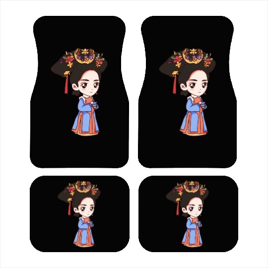 HAND PAINTED GIRL IMAGE Car Mats