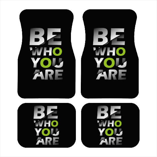 Me vs Me I am My Own Competition Motivational Car Mats