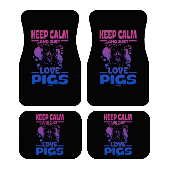 Pig animal piglet farm funny gift Car Mats