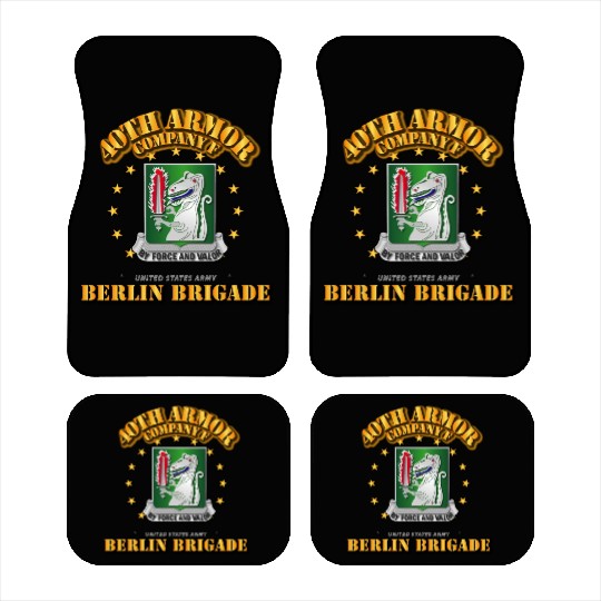 Army Company F 40th Armor Berlin Brigade Car Mats