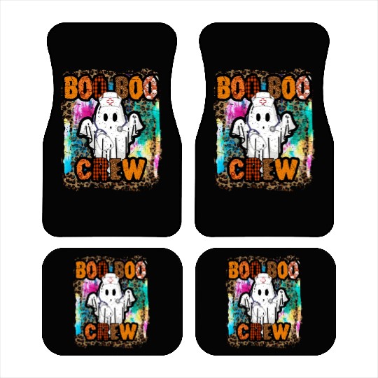 Halloween Boo Boo Crew Tie Dye Car Mats
