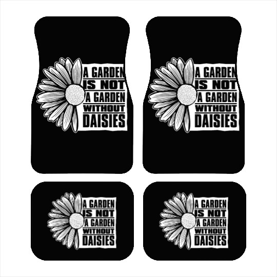 Daisy Garden Gardening Gardener Car Mats