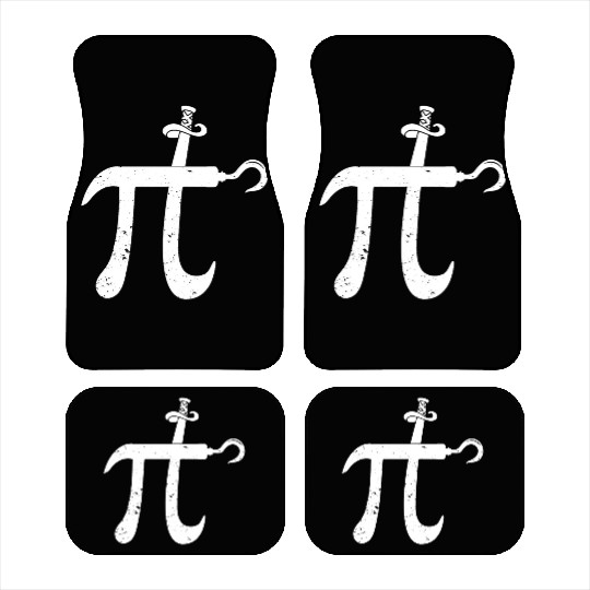 Pi Day Pirate Math Geek Teachers Gift Car Mats