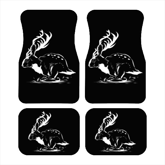 Jackalope Head Gift Car Mats
