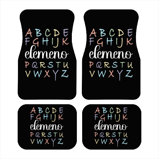 ABC Elemeno, Kindergarten Teacher, Teacher Car Mats