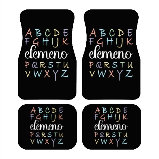 ABC Elemeno, Kindergarten Teacher, Teacher Car Mats