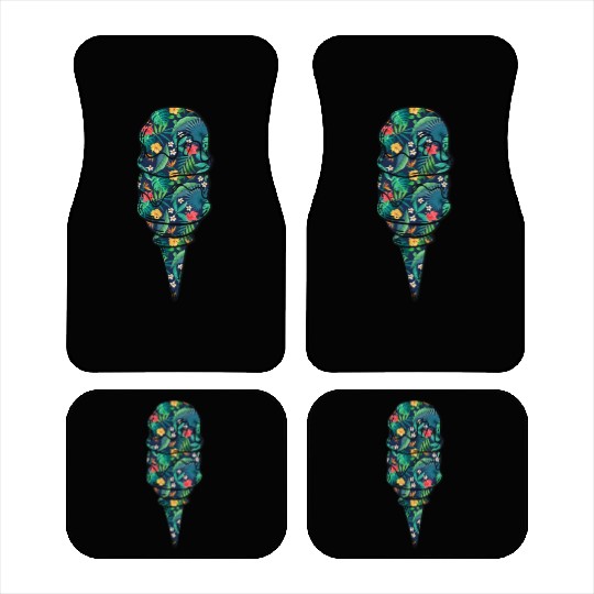 Ice Cream Tropical Floral Flower Car Mats