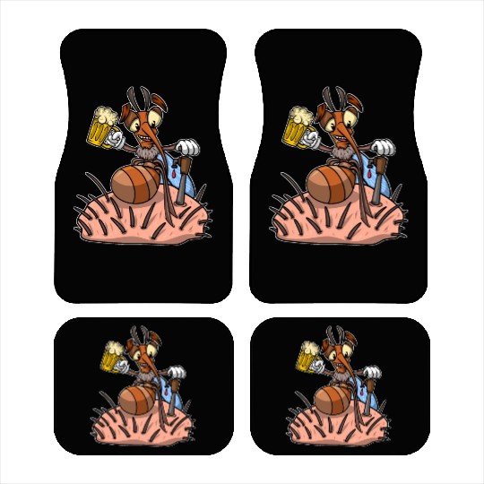 Insect Mosquito Drinking Beer Mosquitoes Car Mats