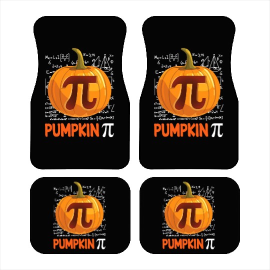 Pumpkin Pi Math Halloween Thanksgiving Funny Pi Car Mats
