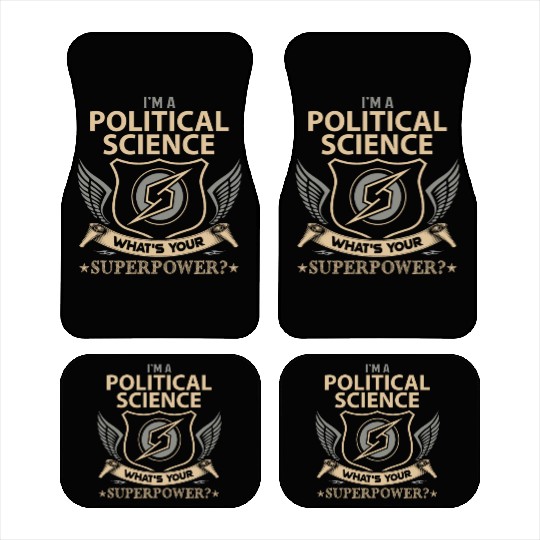 Political Science Car Mats - Superpower Job Gift It